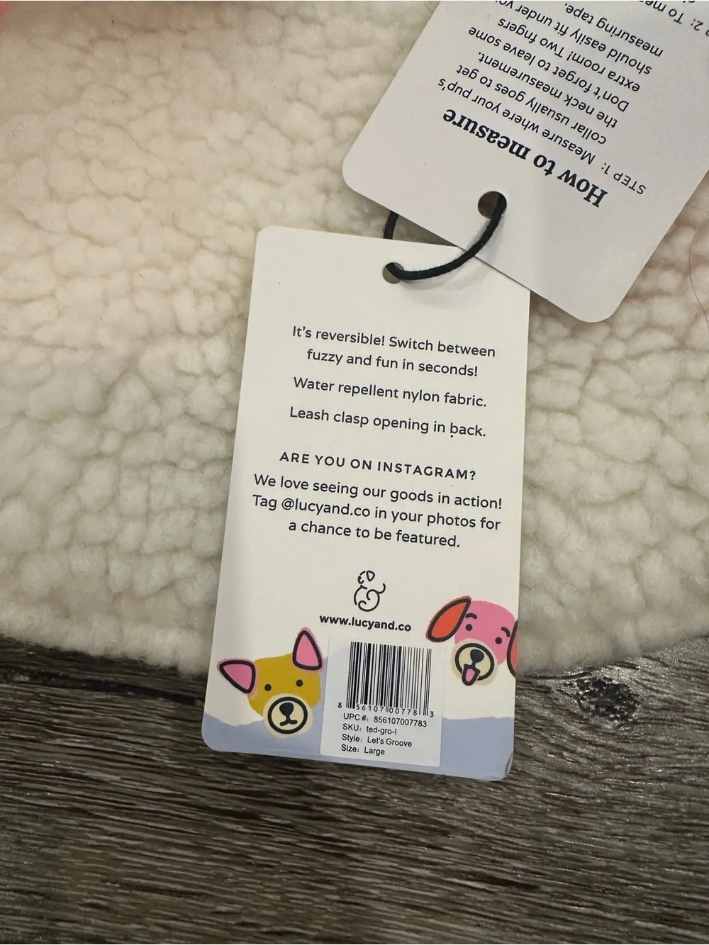 Lucy & Co. cream fun sherpa
